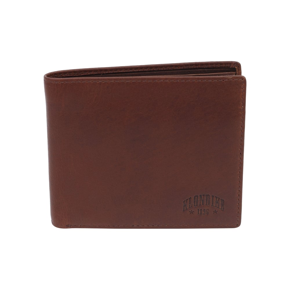 Изображение товара Мужской бумажник Klondike Dawson из натуральной кожи коричневый стильный и вместительный