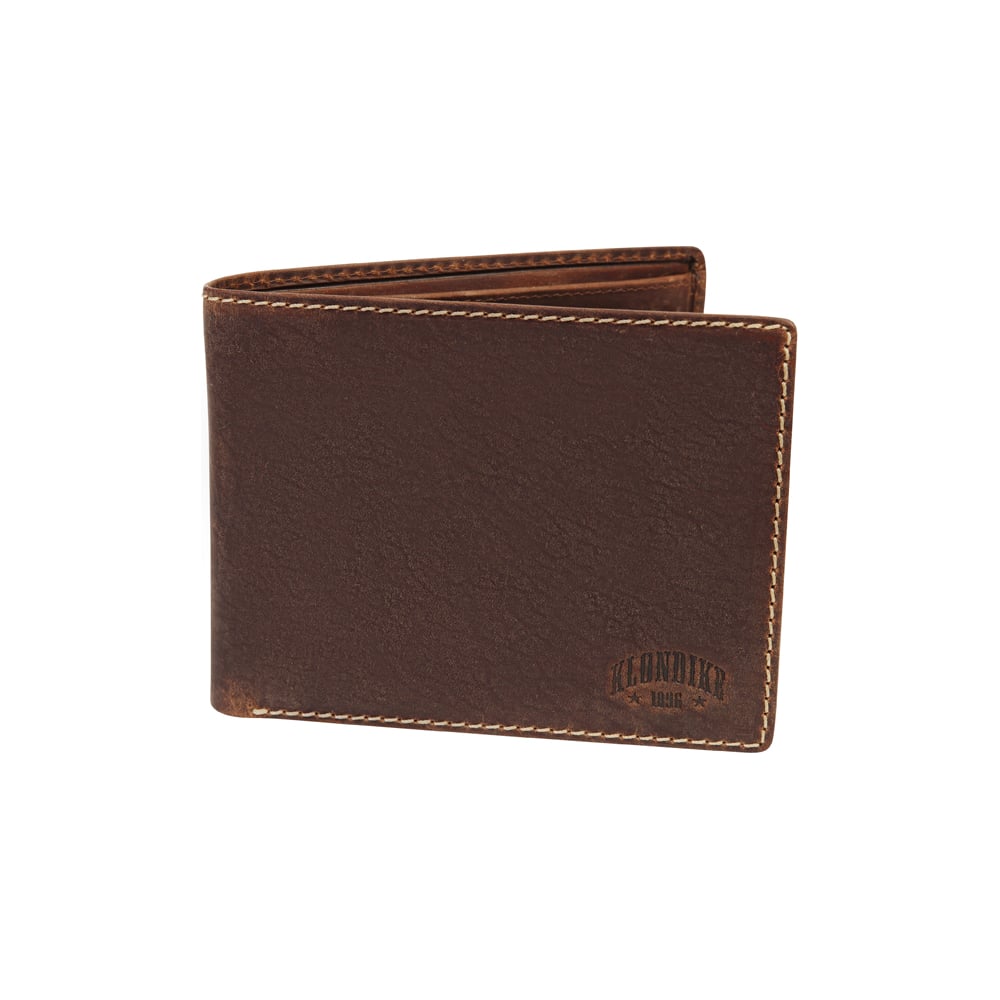 Изображение товара Мужской бумажник Klondike Yukon из натуральной кожи коричневого цвета 14 карманов