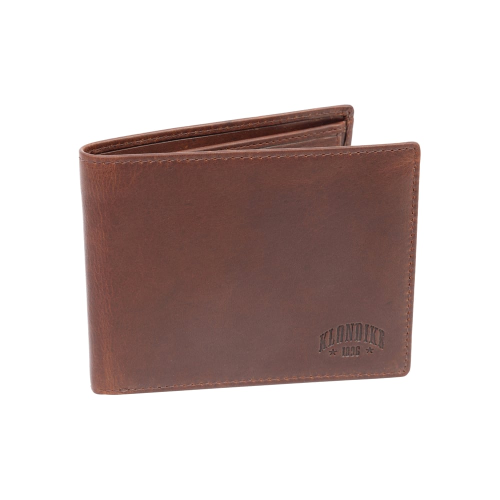 Изображение товара Классический мужской бумажник Klondike Dawson из натуральной кожи коричневый