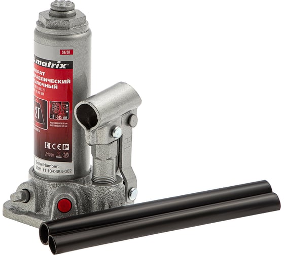 Изображение товара Гидравлический бутылочный домкрат MATRIX MASTER 50750