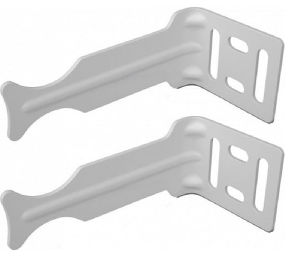 Изображение товара Комплект кронштейнов для радиатора ООО Металлист 3-сторонний, полимер (1уп-2шт) 2441