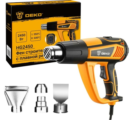 Изображение товара Строительный фен DEKO HG2450 2450 Вт 063-4335