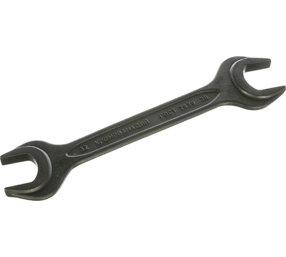 Изображение товара Рожковый ключ 32х36 мм СИБРТЕХ CrV,фосфатированный,ГОСТ 2839// 14333