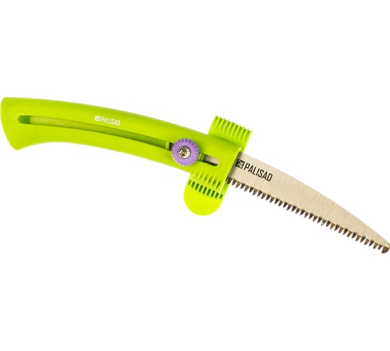 Изображение товара Выдвижная походная пила PALISAD 160 мм, каленый зуб 3D, пластиковая рукоятка 60410