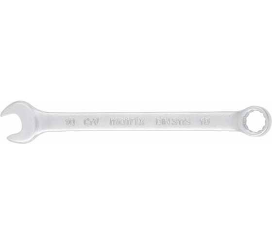Изображение товара Комбинированный ключ 10 мм MATRIX CrV, полированный хром// 15154