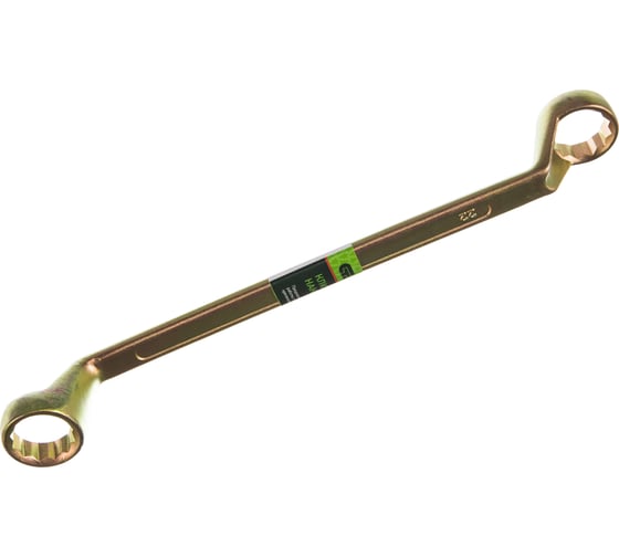 Изображение товара Накидной ключ 22х24 мм СИБРТЕХ желтый цинк// 14632