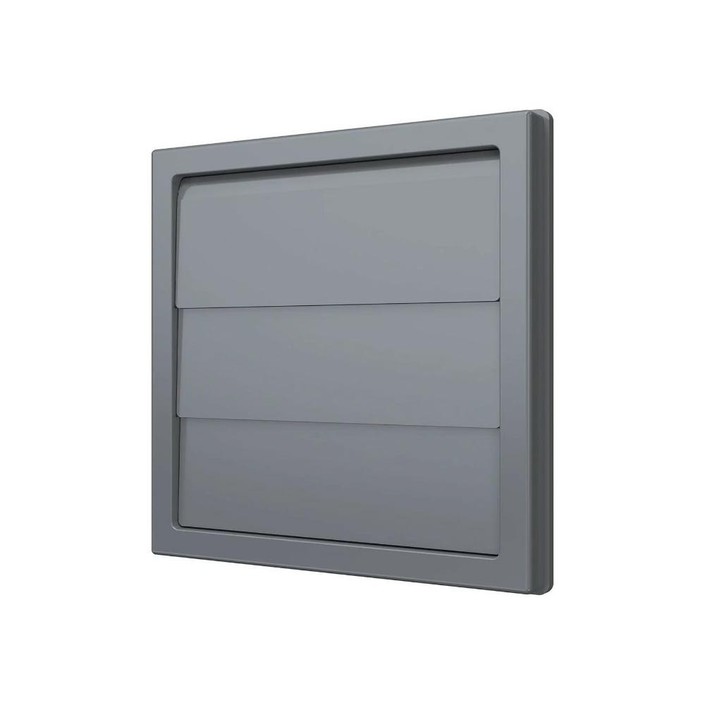 Изображение товара Решетка вытяжная с гравитационными жалюзи 1515К10Ф 150x150 мм D100 ASA пластик серый ERA