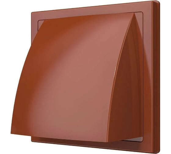 Изображение товара Выход стенной вытяжной с обратным клапаном 1515К10ФВ (150x150 мм; фланец D100; ASA; терракотовый) ERA 87-657