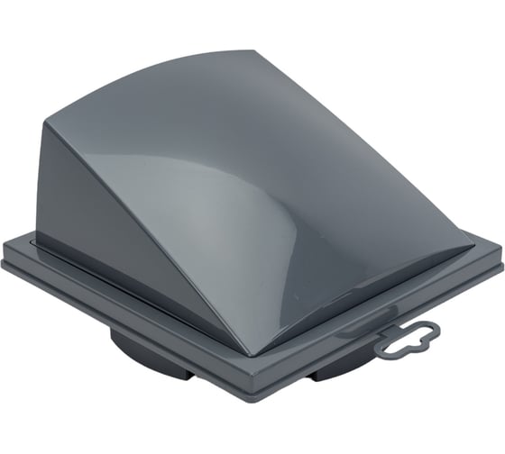 Изображение товара Выход стенной вытяжной с обратным клапаном 1919К15.16ФВ (190x190 мм; фланец D150/160; ASA; серый) ERA 90-02056