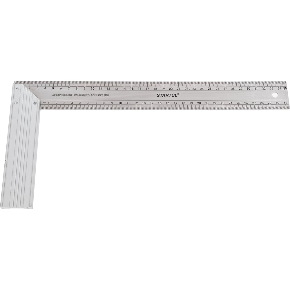 Изображение товара Профессиональный измерительный угольник STARTUL 350 мм для точных измерений