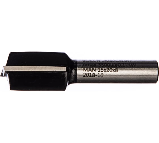 Изображение товара Фреза пазовая прямая (15х20 мм; хвостовик 8 мм) по дереву Bosch 2608628387