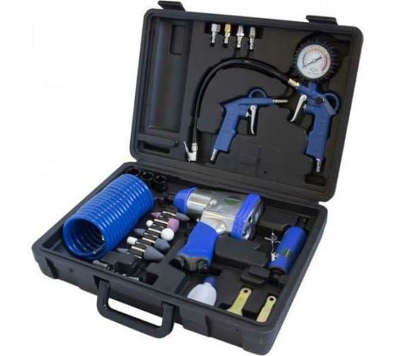 Изображение товара Набор пневматических инструментов с аксессуарами ROCKFORCE 15 предметов RF-RP7811-15