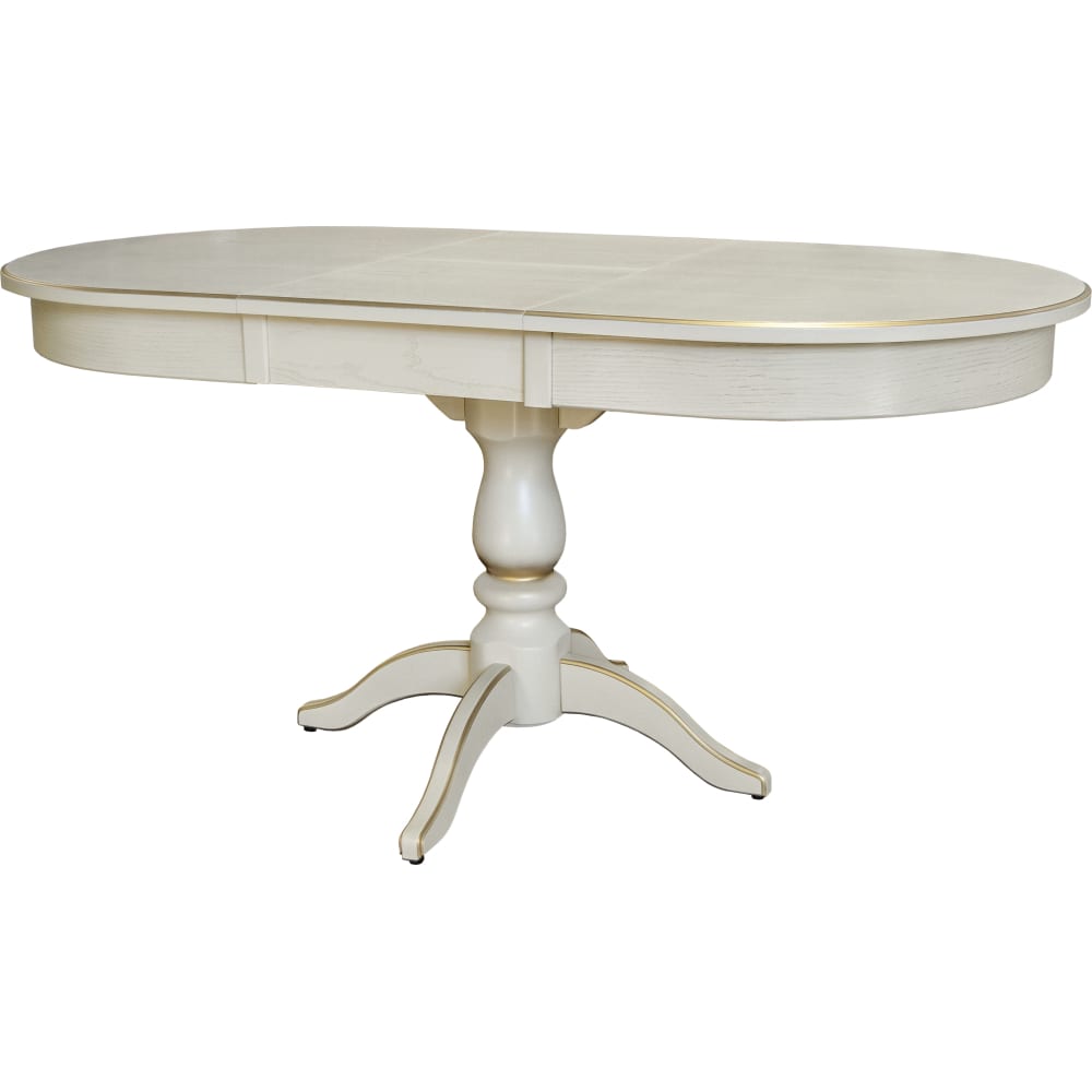 Обеденный стол Мебелик стол обеденный мебелик фидея 3 слоновая кость золото 120 160x70 п0003533