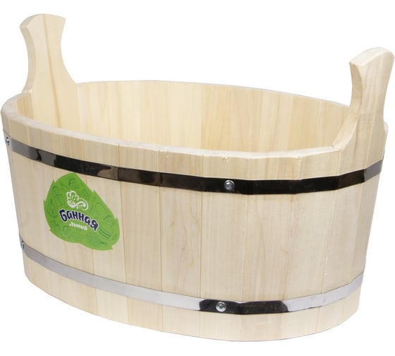 Изображение товара Ушат Банная линия 30 л, овал 12-451