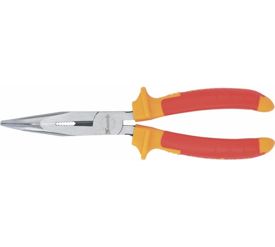 Изображение товара Изогнутые длинногубцы 200 мм, двухкомпонентные рукоятки MATRIX PROFESSIONAL Insulated 17474