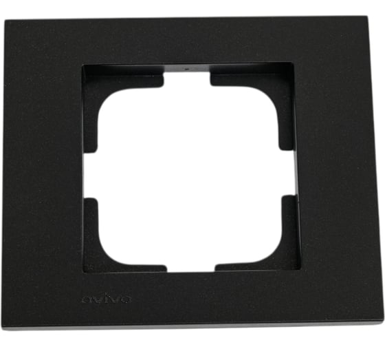 Изображение товара 1-местная рамка OVIVO GRANO, черный металлик, 400-170000-096