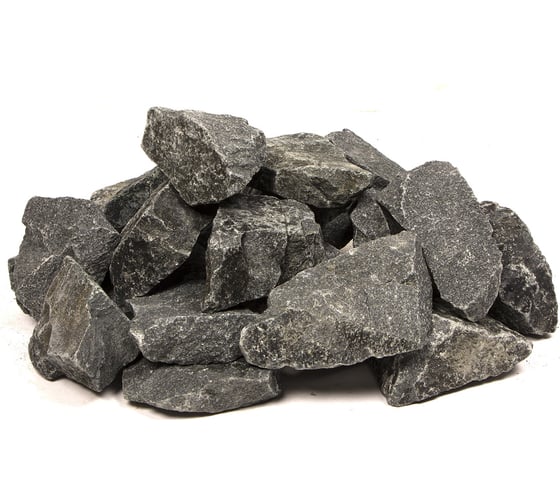Изображение товара Камни Банная линия Габбро-диабаз для электропечей, колотые, мелкая фракция, 20 кг 10-004