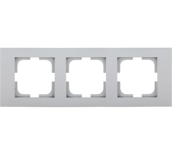 Изображение товара 3-местная рамка OVIVO GRANO, серебро, 400-100000-227
