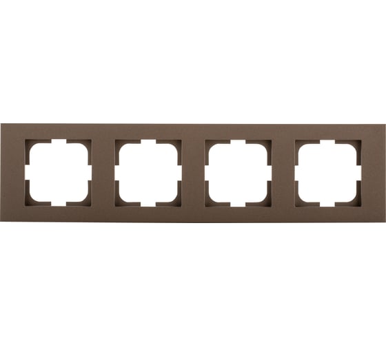 Изображение товара 4-местная рамка OVIVO GRANO, мокко 400-190000-228