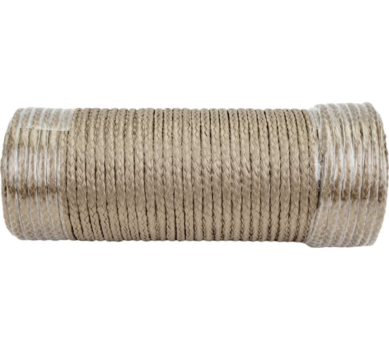 Изображение товара Базальтовый шнур BASFIBER диаметр 6 мм, длина 25 м, огнеупорный, 700C, уплотнительный Шнур 6-25