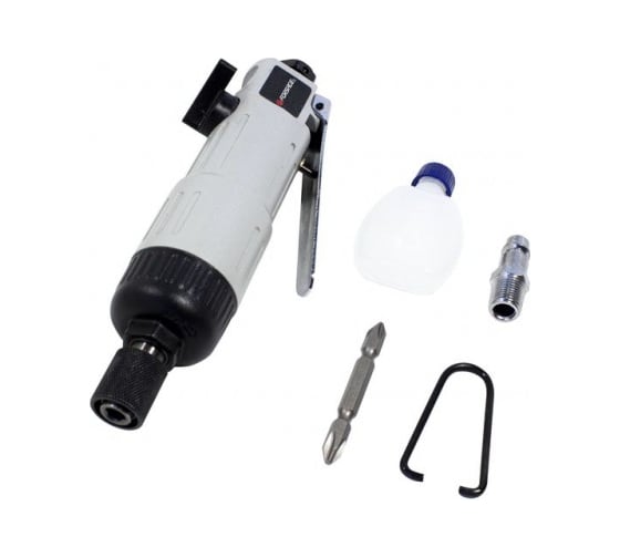 Изображение товара Прямой пневмошуруповерт Rockforce 1/4'', L-180 мм, штуцер 1/4" RF-RP7222L(50365)