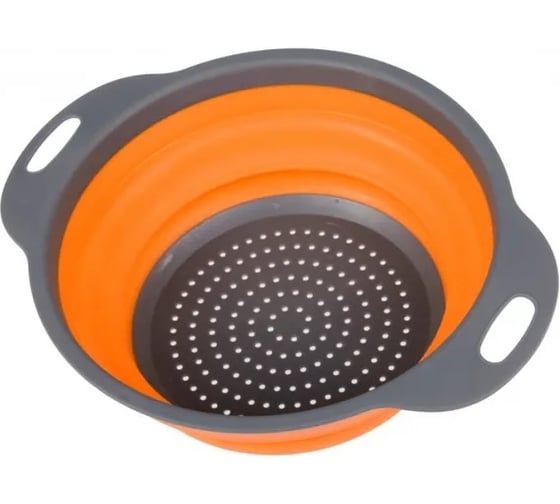 Изображение товара Складной круглый дуршлаг BRADEX 2.4 л, оранжевый TK 0478