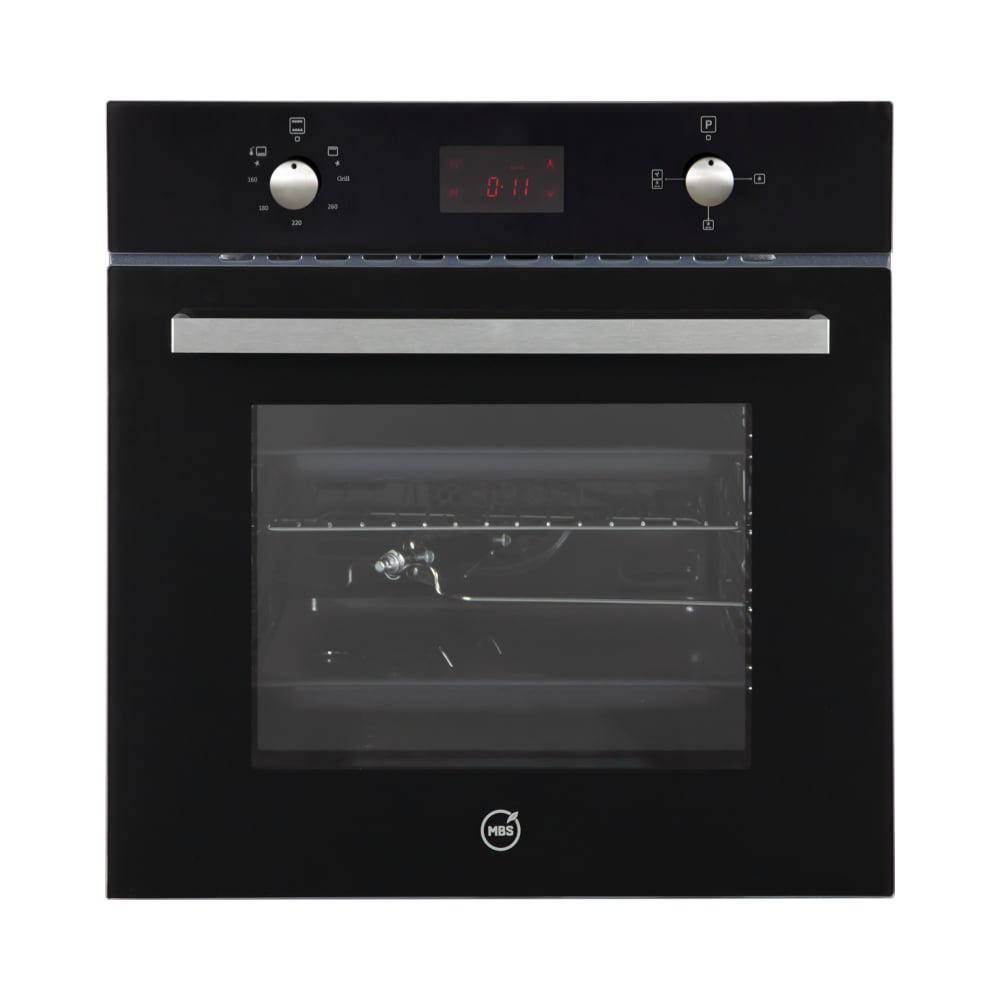 Изображение товара Газовый духовой шкаф MBS DG-602BL 5710 черный с сенсорным управлением и телескопическими направляющ