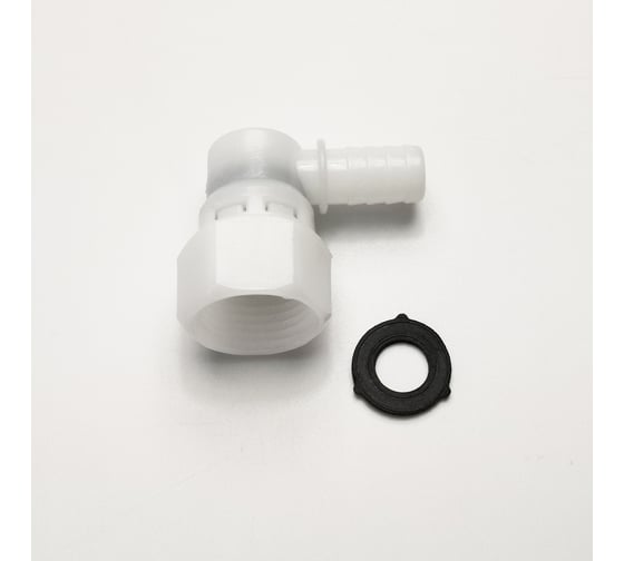Изображение товара Поворотный штуцер / уголок для душевой кабины Профитт ВР 1/2", под шланг 10 мм, пластиковый 1649755