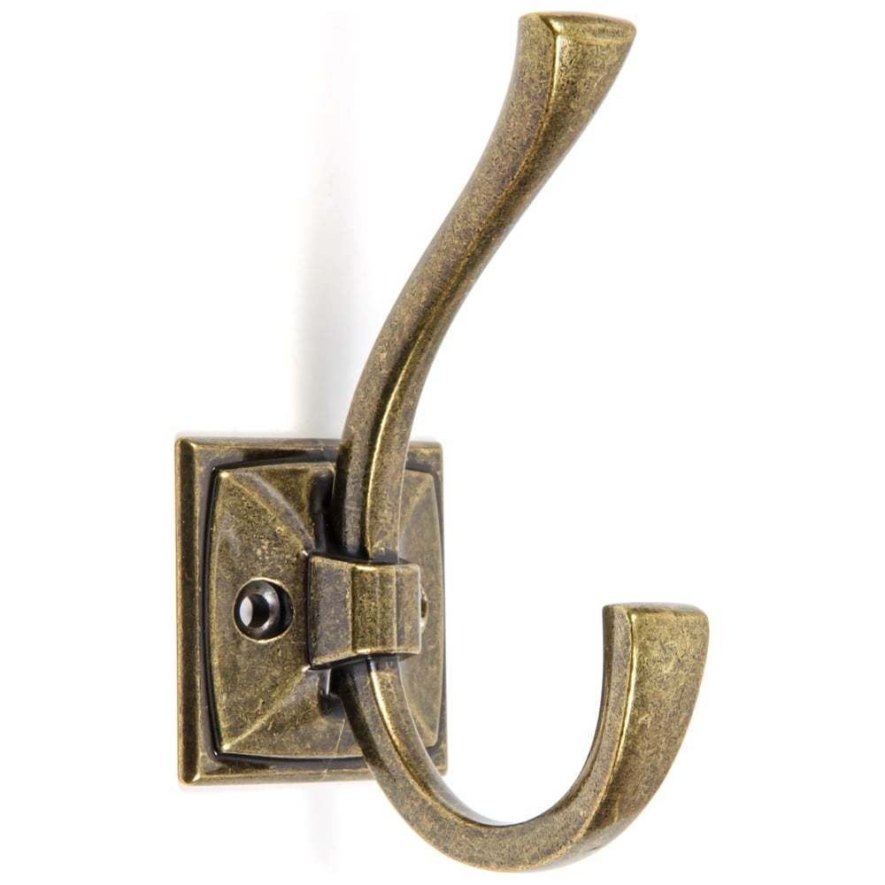 Изображение товара Мебельный крючок BOYARD gerald k216ab.8 старинная латунь, надежный и стильный