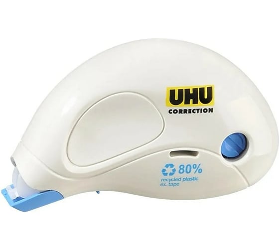 Изображение товара Корректирующий роллер-мышь UHU Компакт 5 мм х 10 м, картонная упаковка 50370