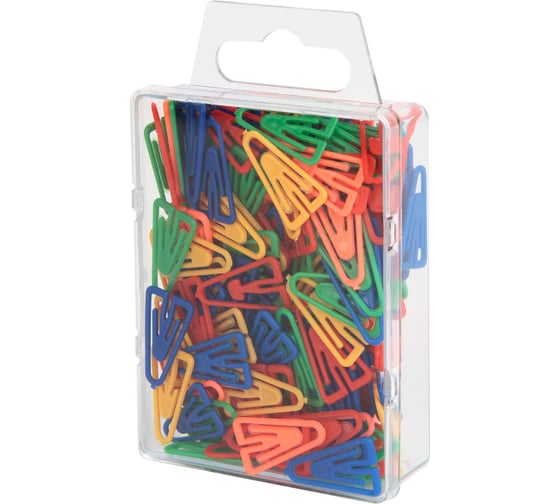 Изображение товара Скрепки РАНТИС 21 мм, цветные, яркие, евробокс, 100 шт. РСК21
