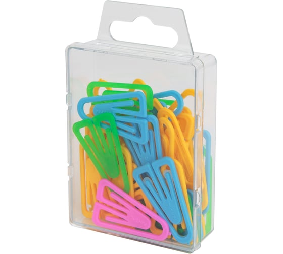 Изображение товара Скрепки-закладки РАНТИС 35 мм, цветные, евробокс, 35 шт. РСК35