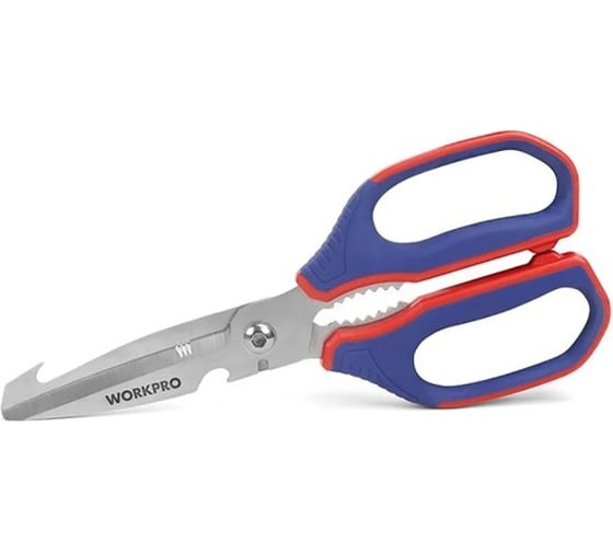 Изображение товара Многофункциональные кухонные ножницы WORKPRO 250 мм WP214006