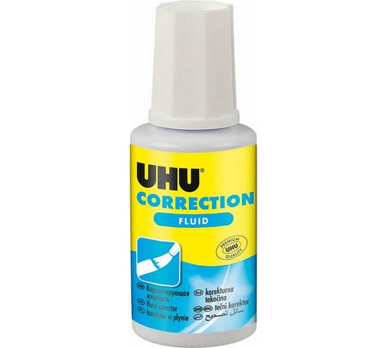 Изображение товара Корректирующая жидкость UHU 20 мл в блистере 40518/В