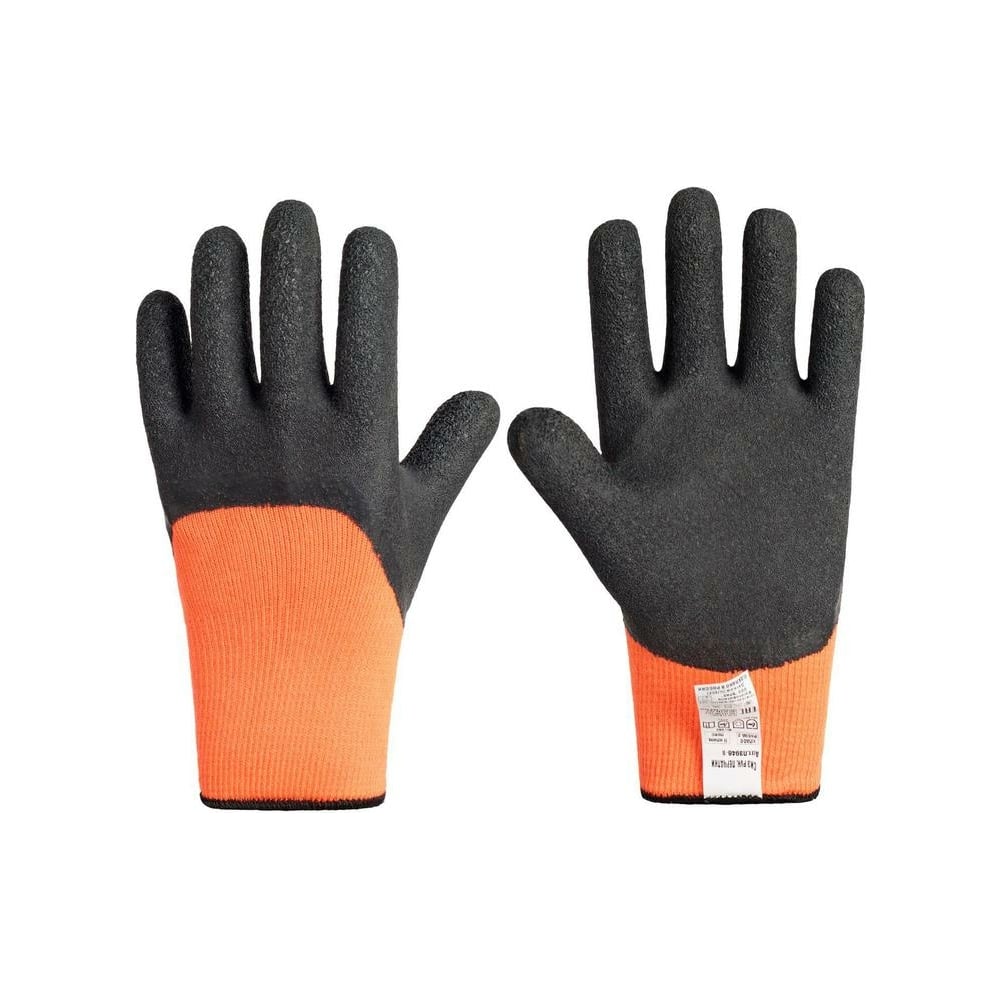 Утепленные перчатки ООО Комус, размер 9, цвет оранжевый/черный