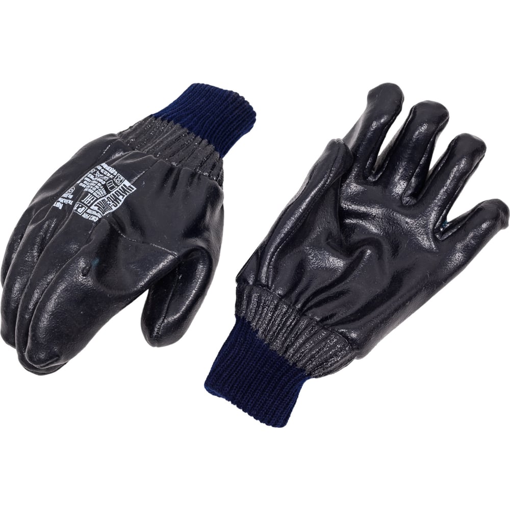 Изображение товара Утепленные перчатки химзащитные хлопок нитрил для защиты от нефти химикатов 2XL