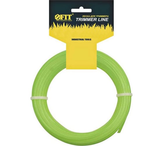 Изображение товара Леска квадрат 2 мм, 15 м для триммеров FIT РОС 77984