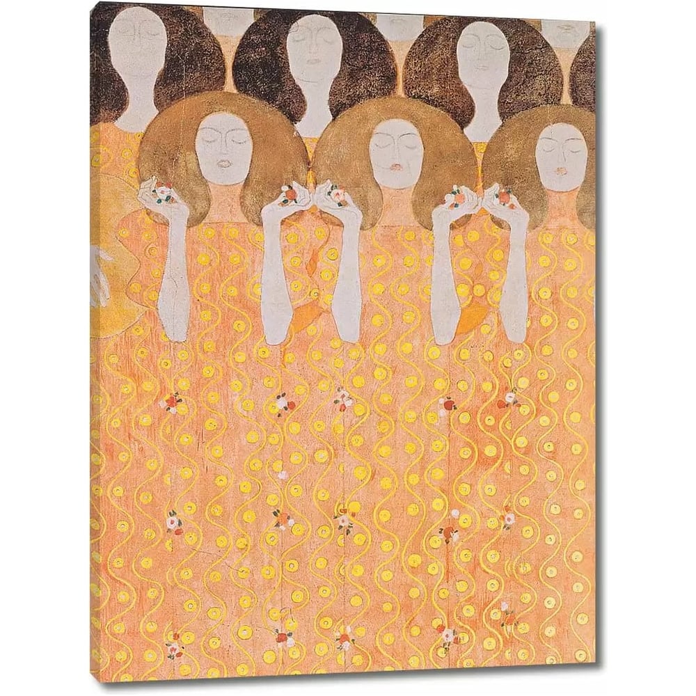 Изображение товара Картина репродукция Бетховенский фриз ангелочки 44x60см на холсте