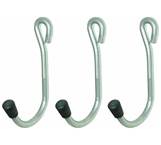 Изображение товара Настенный крючок Lucky Guy "ТИК-ТАК" 79x45 мм, цинк, 3 шт. 803 50 7945 0