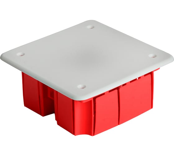 Изображение товара Монтажная коробка STEKKER EBX30-01-1-20-92 для сплошных стен, с крышкой, 92*92*45мм, IP20, красный (GE41001) 49004