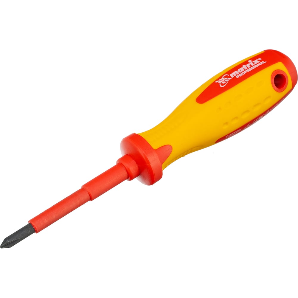Отвертка Insulated Ph1x75 мм CrMo, до 1000 В, двухкомп. рукоятка MATRIX PROFESSIONAL 12926
