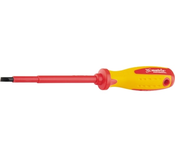 Изображение товара Отвертка Insulated SL4,0x100 мм MATRIX CrMo, до 1000 В, двухкомп.рукоятка// PROFESSIONAL 12916