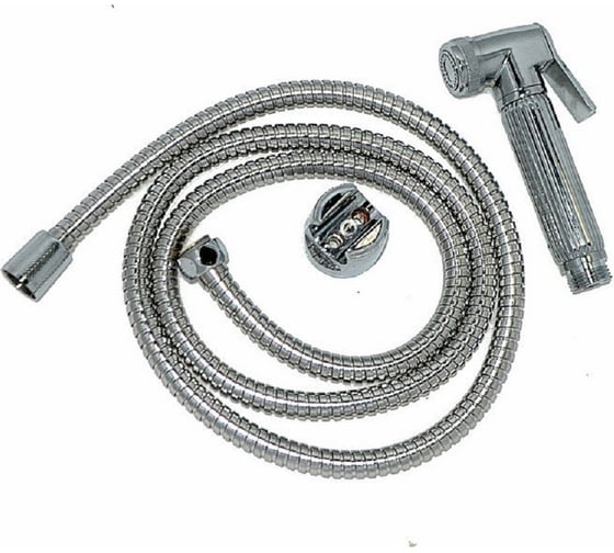 Изображение товара Комплект лейка для биде со шлангом GRIALE 115 см., лейка душевая и шланг +держатель для лейки AL-501