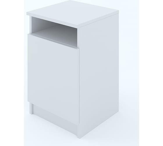 Изображение товара Прикроватная тумба ФЕЛИКС МАРКЕТПЛЕЙС МКП-ТМК35x35Д1-В1-1068 белый шагрень ПК-МКП-ТМК35Х35Д1-В1-1068