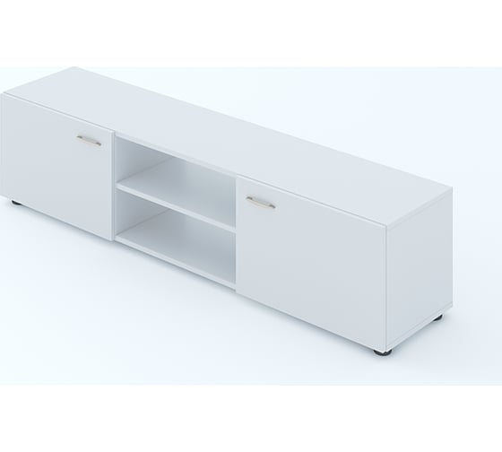 Изображение товара Тумба ТВ ФЕЛИКС МАРКЕТПЛЕЙС МКП-ТМТВ158x35-В1-1068 белый шагрень ПК-МКП-ТМТВ158Х35-В1-1068