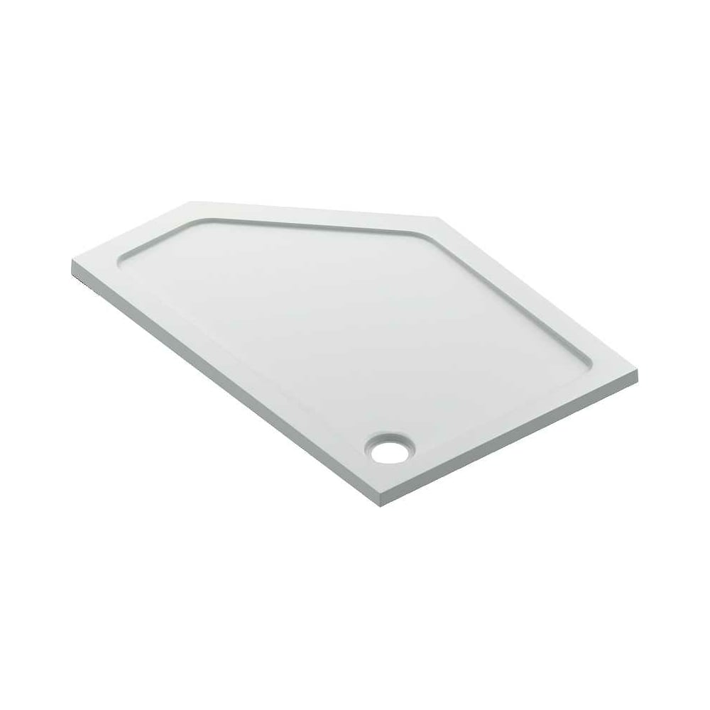 Изображение товара Поддон BAS Пента 1200x800 левый акрилный низкий белый глянец