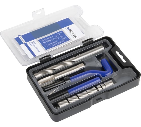 Изображение товара Набор для восстановления резьбы DeBever UNC 1/2"-13 DB-RKC1213