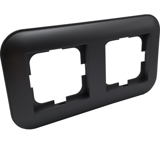 Изображение товара 2-местная рамка OVIVO LOFT, черный металлик, 404-170017-226