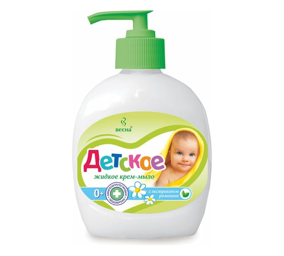 Изображение товара Жидкое крем-мыло ВЕСНА 280 мл, детское, ромашка, дозатор, 5005 600595