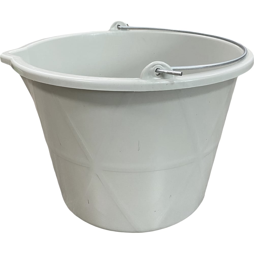 Изображение товара Строительное неразрушаемое ведро ACCURATE 12 литров монтажное пластиковое